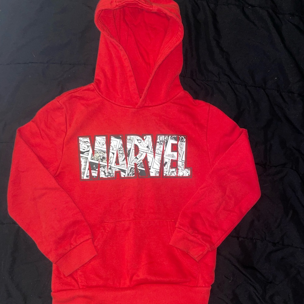 Marvel Red Comic Graphic Hoodie for Boys